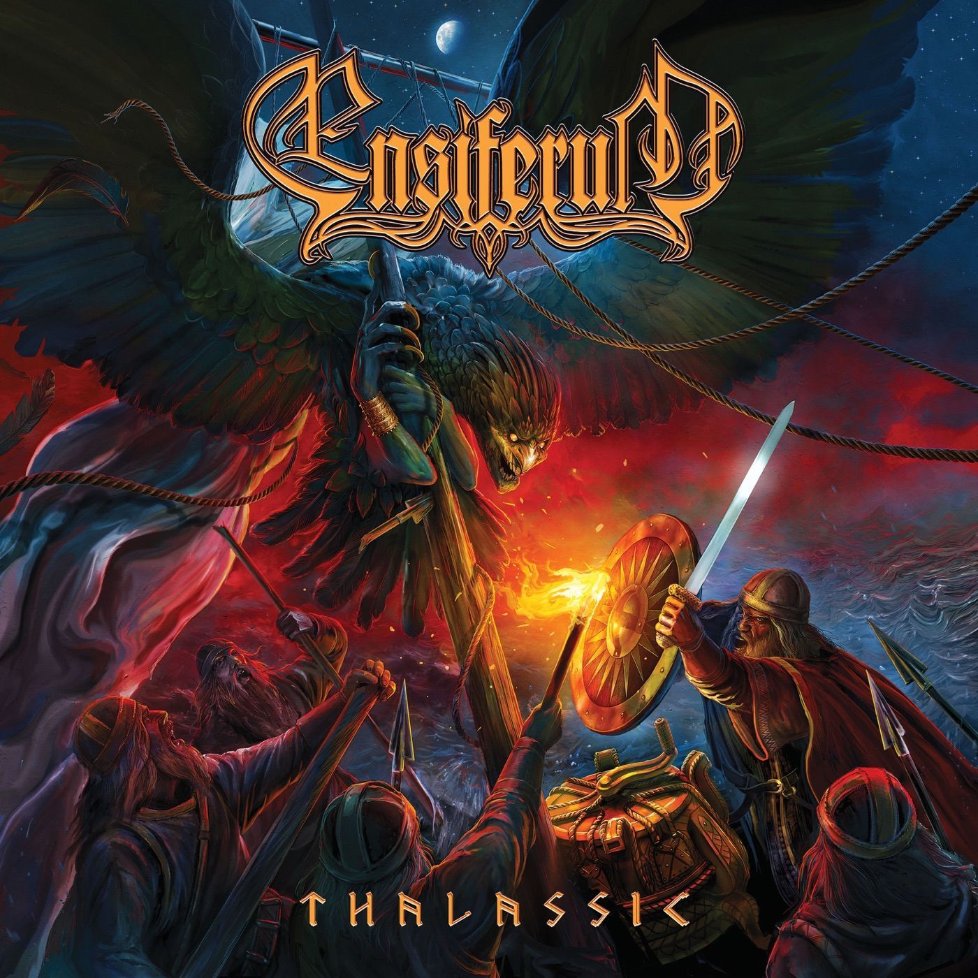 Ensiferum - Run From the Crushing Tide (lyric video)