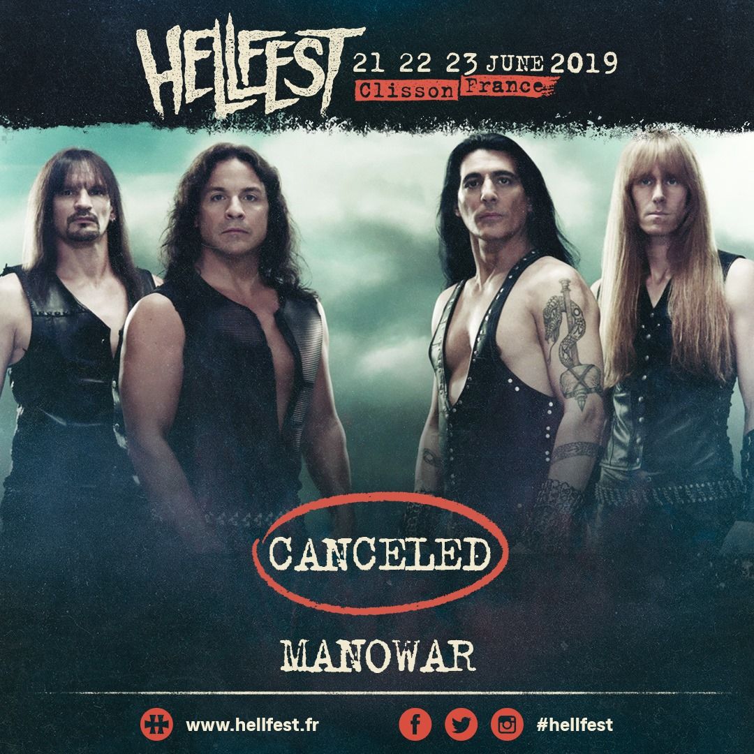 Hellfest 2019 - Prestation de Manowar annulée !