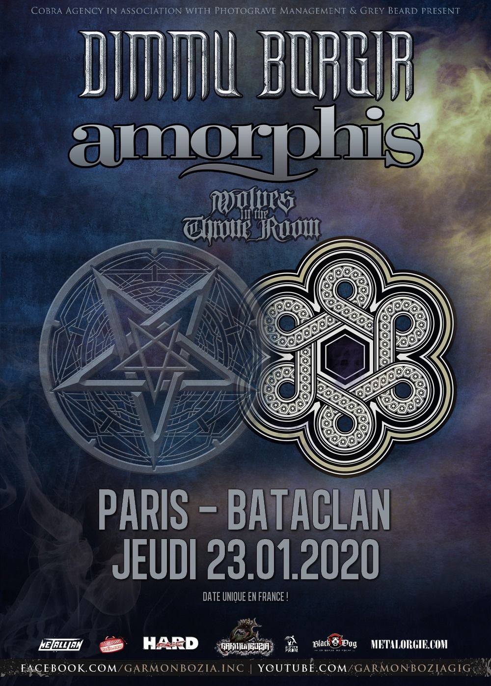 Amorphis et Dimmu Borgir en France (2020)